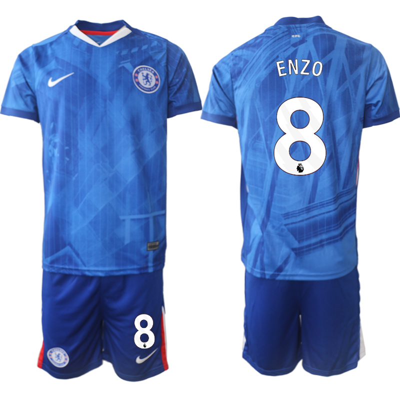Men 2025-2026 Club Chelsea FC home Blue #8 Soccer Jersey1